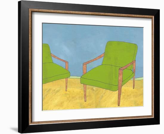 The Chair Couple-Jan Weiss-Framed Art Print