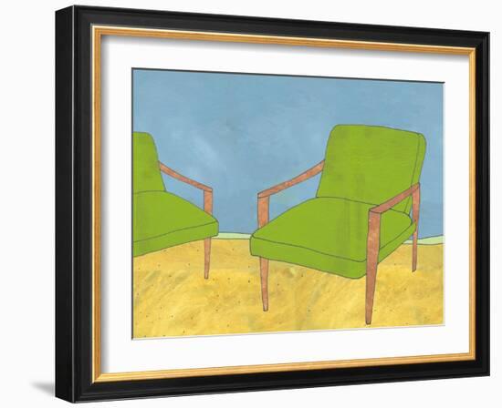The Chair Couple-Jan Weiss-Framed Art Print
