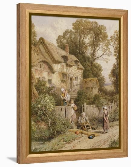 The Chair Mender-Myles Birket Foster-Framed Premier Image Canvas