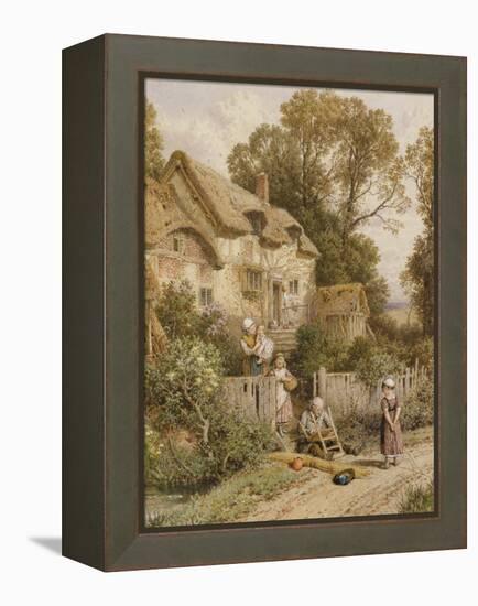 The Chair Mender-Myles Birket Foster-Framed Premier Image Canvas