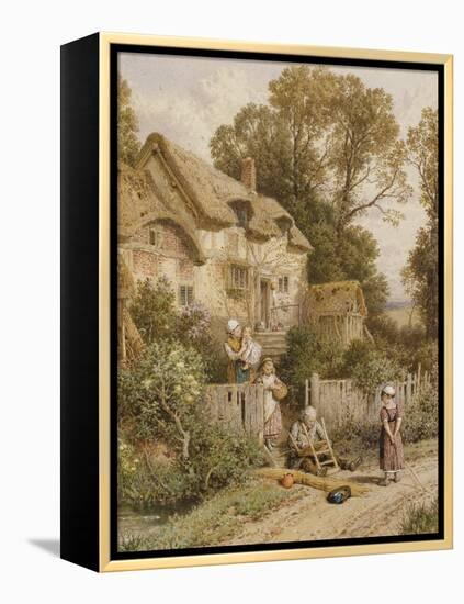 The Chair Mender-Myles Birket Foster-Framed Premier Image Canvas