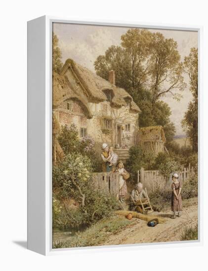 The Chair Mender-Myles Birket Foster-Framed Premier Image Canvas