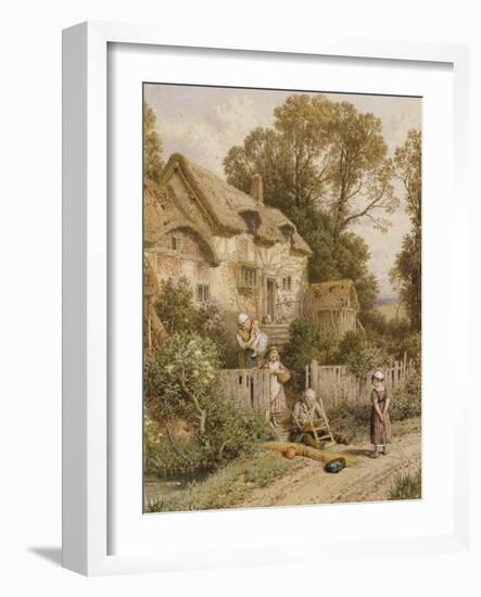 The Chair Mender-Myles Birket Foster-Framed Giclee Print