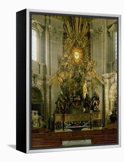 The Chair of St. Peter, 1665-Giovanni Lorenzo Bernini-Framed Premier Image Canvas