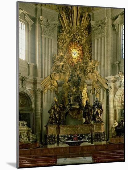 The Chair of St. Peter, 1665-Giovanni Lorenzo Bernini-Mounted Giclee Print