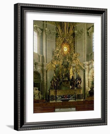 The Chair of St. Peter, 1665-Giovanni Lorenzo Bernini-Framed Giclee Print