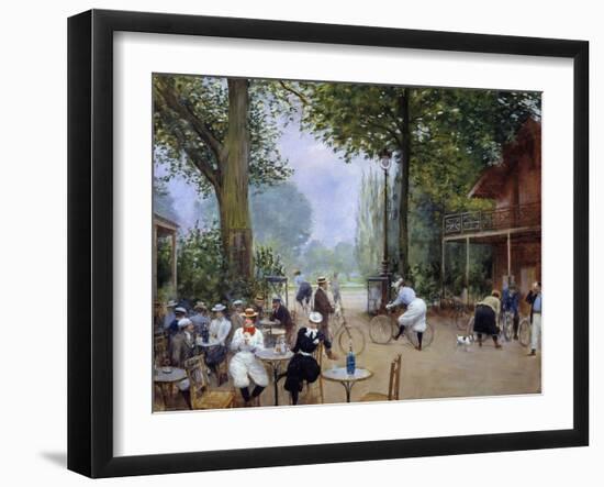 The Chalet Du Cycle in the Bois De Boulogne by Jean Beraud-null-Framed Photographic Print