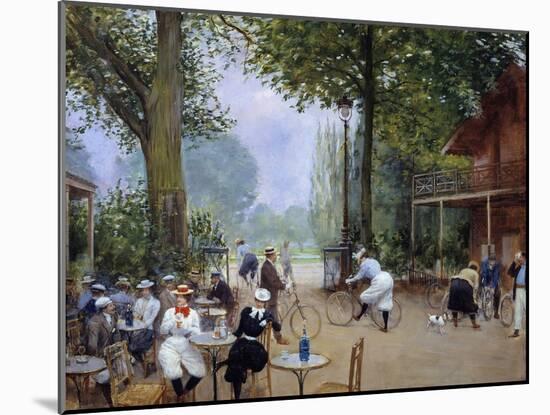 The Chalet Du Cycle in the Bois De Boulogne by Jean Beraud-null-Mounted Photographic Print