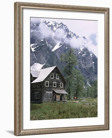 The Chalet in the Enchanted Valley, Olympic National Park, Washington, USA-Charles Sleicher-Framed Photographic Print