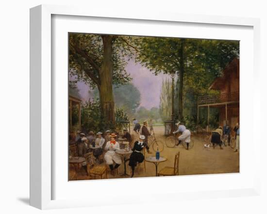 The Chalet of the Bicycle at Bois De Boulogne-Jean Béraud-Framed Giclee Print