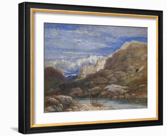 The Challenge, 1853-David Cox-Framed Giclee Print