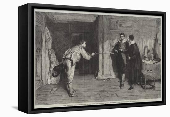 The Challenge, a Puritan's Struggle Between Honour and Conscience-William Quiller Orchardson-Framed Premier Image Canvas