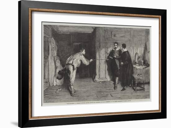 The Challenge, a Puritan's Struggle Between Honour and Conscience-William Quiller Orchardson-Framed Giclee Print