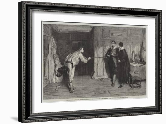 The Challenge, a Puritan's Struggle Between Honour and Conscience-William Quiller Orchardson-Framed Giclee Print