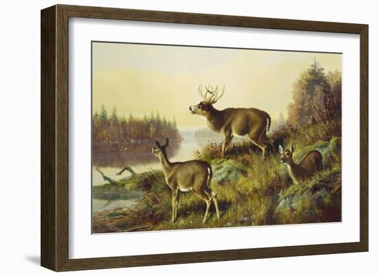 The Challenge-Arthur Fitzwilliam Tait-Framed Giclee Print