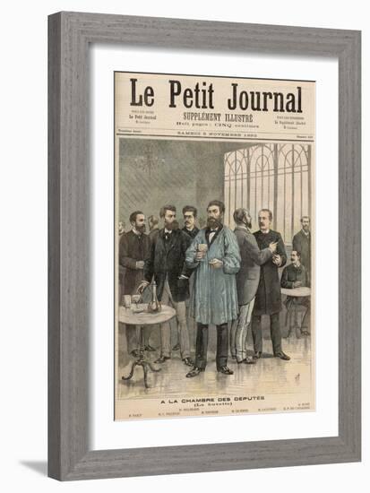 The Chamber of Deputies: The Refreshment Room, from Le Petit Journal, 5th November 1892-Henri Meyer-Framed Giclee Print