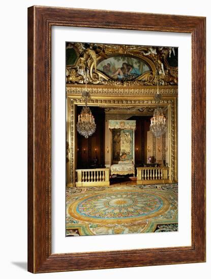 The Chambre Du Roi, the Bedroom, at Vaux-Le-Vicomte-Charles Le Brun-Framed Giclee Print