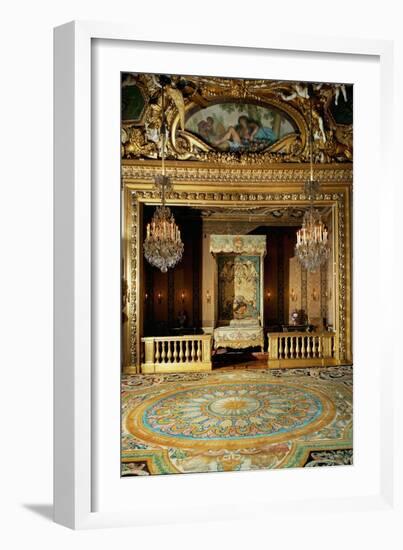 The Chambre Du Roi, the Bedroom, at Vaux-Le-Vicomte-Charles Le Brun-Framed Giclee Print