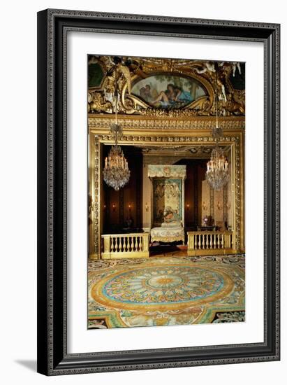 The Chambre Du Roi, the Bedroom, at Vaux-Le-Vicomte-Charles Le Brun-Framed Giclee Print