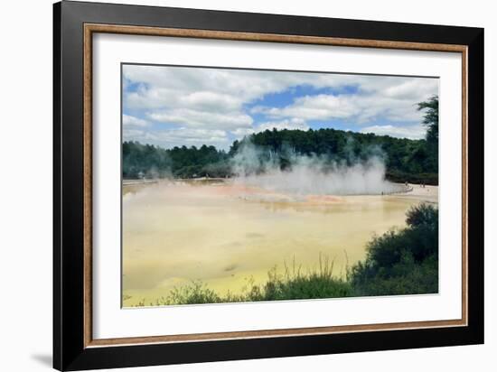 The Champagne Pool, New Zealand-Tony Camacho-Framed Photographic Print