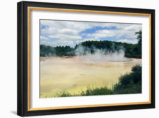 The Champagne Pool, New Zealand-Tony Camacho-Framed Photographic Print