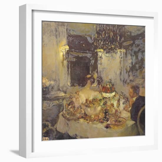 The Champagne-Gaston De La Touche-Framed Giclee Print