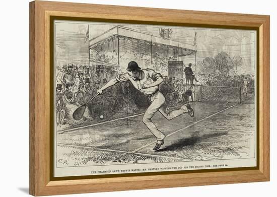 The Champion Lawn Tennis Match, Mr Hartley Winning the Cup for the Second Time-null-Framed Premier Image Canvas