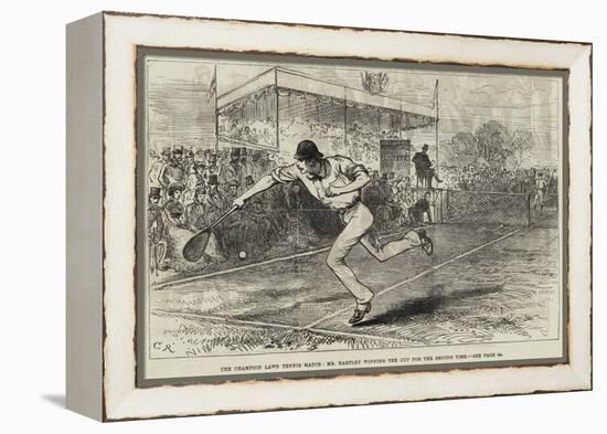 The Champion Lawn Tennis Match, Mr Hartley Winning the Cup for the Second Time-null-Framed Premier Image Canvas