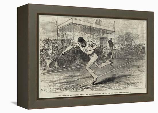 The Champion Lawn Tennis Match, Mr Hartley Winning the Cup for the Second Time-null-Framed Premier Image Canvas