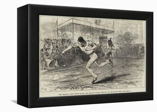 The Champion Lawn Tennis Match, Mr Hartley Winning the Cup for the Second Time-null-Framed Premier Image Canvas