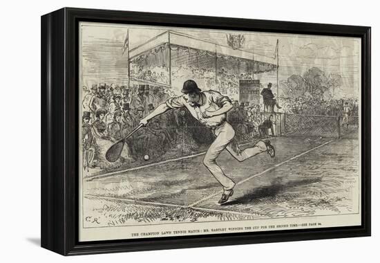 The Champion Lawn Tennis Match, Mr Hartley Winning the Cup for the Second Time-null-Framed Premier Image Canvas