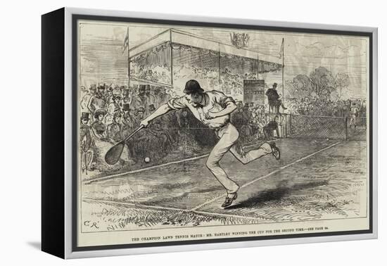 The Champion Lawn Tennis Match, Mr Hartley Winning the Cup for the Second Time-null-Framed Premier Image Canvas