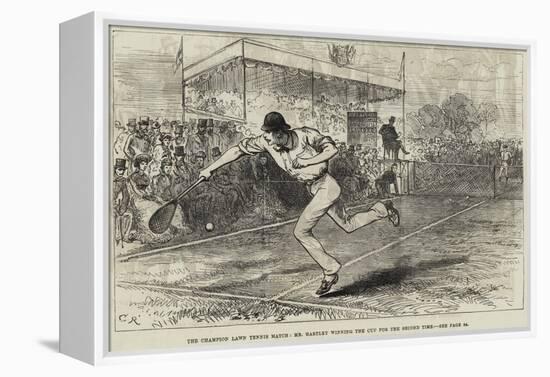 The Champion Lawn Tennis Match, Mr Hartley Winning the Cup for the Second Time-null-Framed Premier Image Canvas