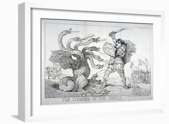 The Champion of the People, 1784-Thomas Rowlandson-Framed Giclee Print