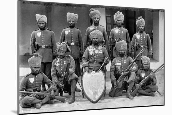 The Champion Shooting Team of the 26th Punjab Regiment of Bengal Infantry, 1896-T Winter-Mounted Giclee Print