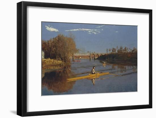 The Champion Single Sculls (Max Schmitt in a Single Scull), 1871-Thomas Cowperthwait Eakins-Framed Giclee Print