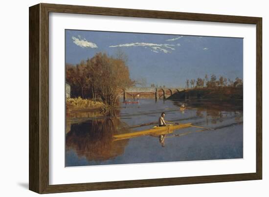 The Champion Single Sculls (Max Schmitt in a Single Scull), 1871-Thomas Cowperthwait Eakins-Framed Giclee Print