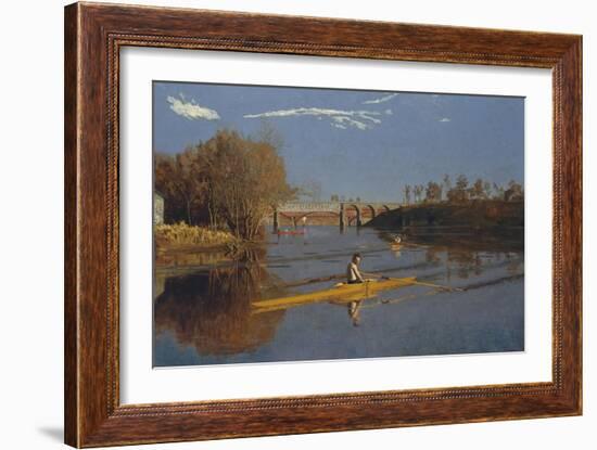 The Champion Single Sculls (Max Schmitt in a Single Scull), 1871-Thomas Cowperthwait Eakins-Framed Giclee Print