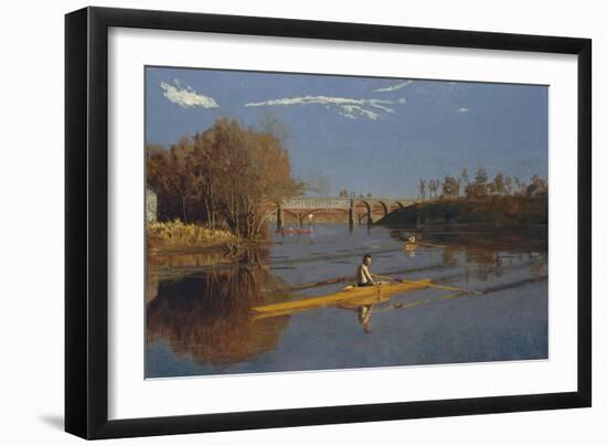 The Champion Single Sculls (Max Schmitt in a Single Scull), 1871-Thomas Cowperthwait Eakins-Framed Giclee Print