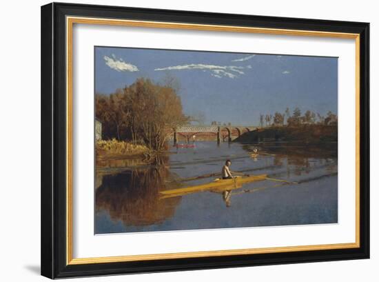 The Champion Single Sculls (Max Schmitt in a Single Scull), 1871-Thomas Cowperthwait Eakins-Framed Giclee Print