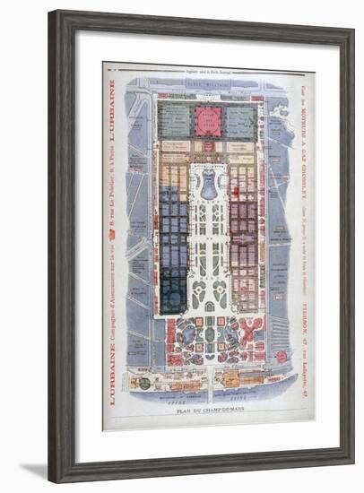 The Champs De Mars, Universal Exhibition of 1900, Paris, 1900-G Rochet-Framed Giclee Print