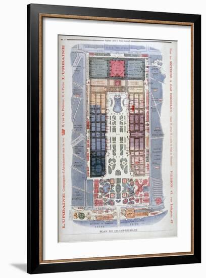 The Champs De Mars, Universal Exhibition of 1900, Paris, 1900-G Rochet-Framed Giclee Print