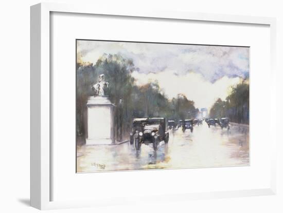 The Champs Elysees, 1928-Lesser Ury-Framed Giclee Print