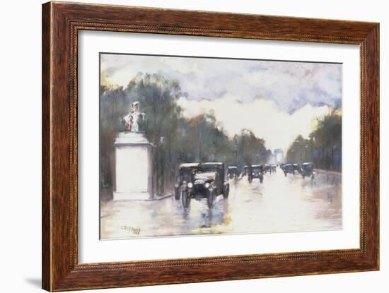 The Champs Elysees, 1928-Lesser Ury-Framed Giclee Print