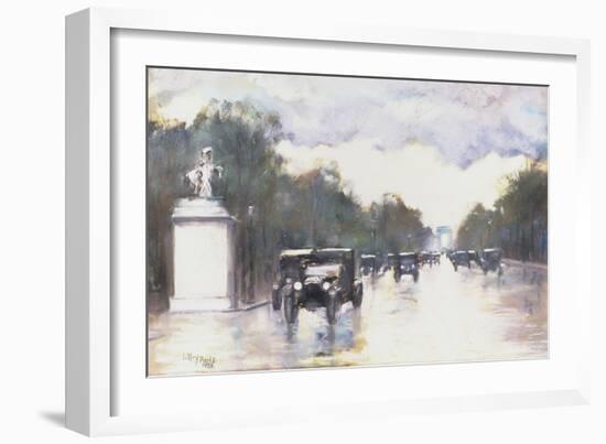 The Champs Elysees, 1928-Lesser Ury-Framed Giclee Print