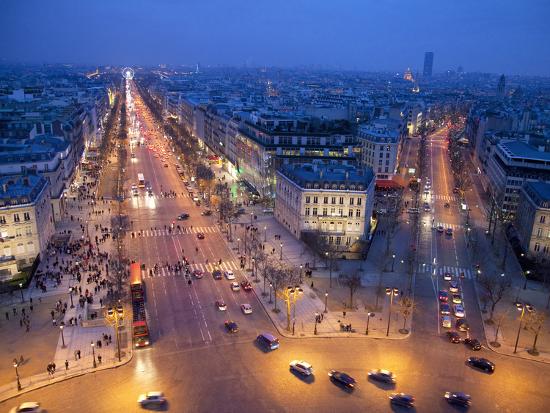 the champs elysees at
