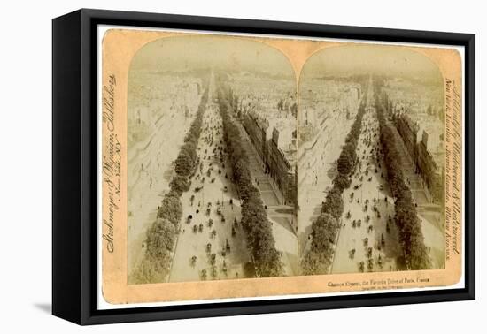 The Champs Elysees, Paris, France, 1894-Underwood & Underwood-Framed Premier Image Canvas