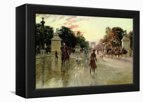 The Champs Elysees, Paris-Georges Stein-Framed Premier Image Canvas