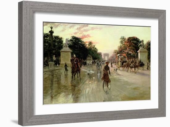 The Champs Elysees, Paris-Georges Stein-Framed Giclee Print