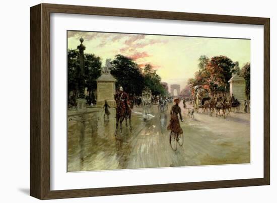 The Champs Elysees, Paris-Georges Stein-Framed Giclee Print